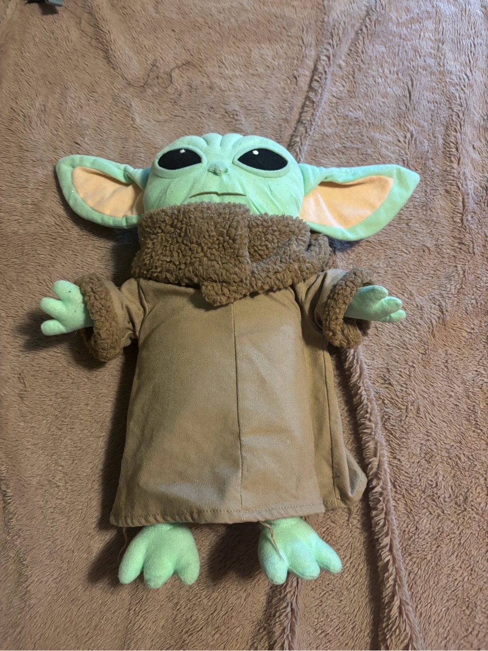 Grogu (The Child) Plush Doll in Green and Tan Robe
